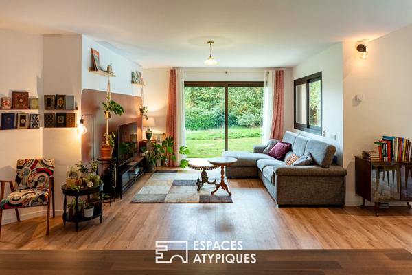 Maison contemporaine et chaleureuse