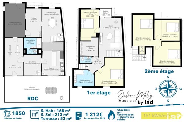 Apartment for sale 7 rooms 168 m² Vieux-Charmont
