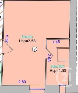 Appartement F1 à vendre  1 pièce - 23,50 m 2   DAX  - 40