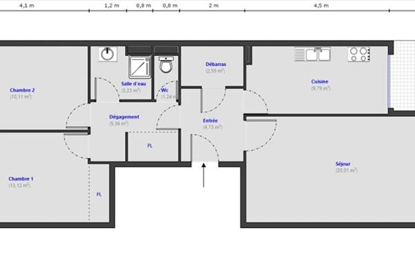 Appartement à vendre    3 pièces • 70,18 m2 Nice