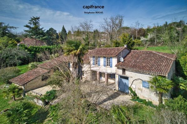 Dpt Lot et Garonne (47), à vendre VILLENEUVE SUR LOT propriete P5  sur 1,87 ha de terrain