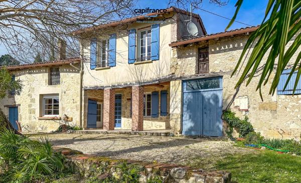 Dpt Lot et Garonne (47), à vendre VILLENEUVE SUR LOT propriete P5  sur 1,87 ha de terrain