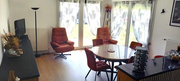 St Valery-T3 (Achat vide ou meublé*)-Expo sud-Terrasse-Jardin-Garage-Prox Commerce & Port.