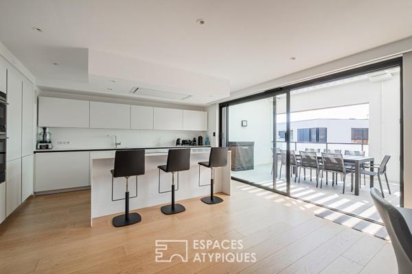 Appartement contemporain avec terrasses et vue panoramique Cour des Haras