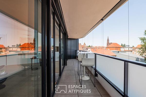 Appartement contemporain avec terrasses et vue panoramique Cour des Haras