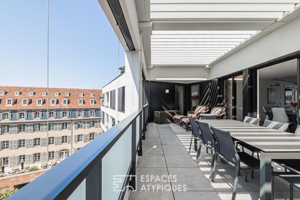 Appartement contemporain avec terrasses et vue panoramique Cour des Haras
