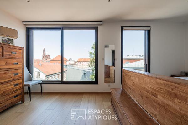 Appartement contemporain avec terrasses et vue panoramique Cour des Haras
