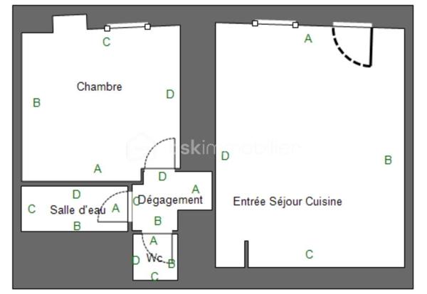 Appartement de 44 m²