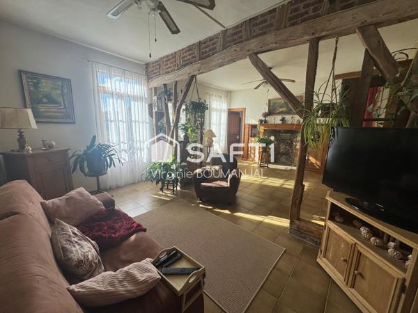 Longère de 116 m2 environ à rénover, 3 chambres.