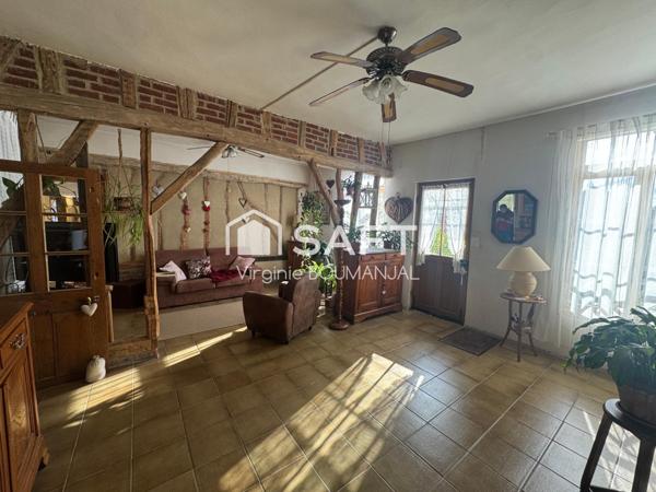 Longère de 116 m2 environ à rénover, 3 chambres.