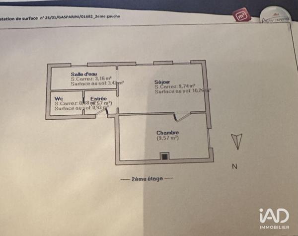 Appartement à vendre 2 pièces 24 m² Bagnolet
