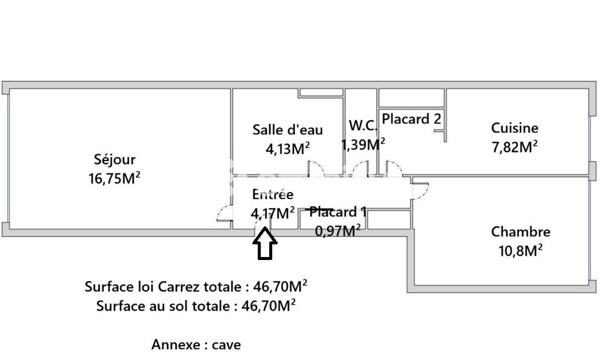 Appartement
         2 pièces
        - 47 m² 288 000 € *