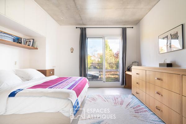 Maison contemporaine avec jardin et terrasse