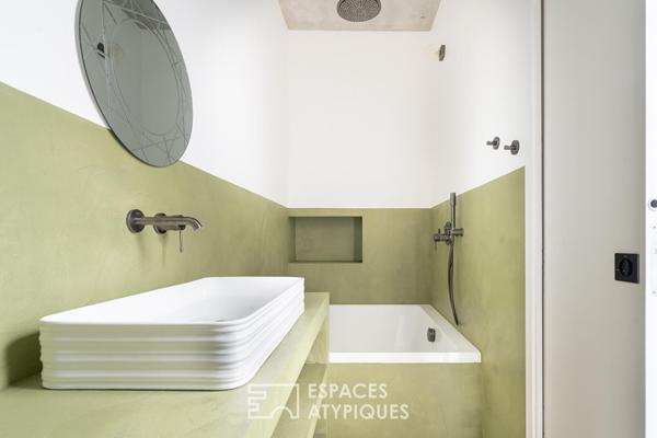 Maison contemporaine avec jardin et terrasse