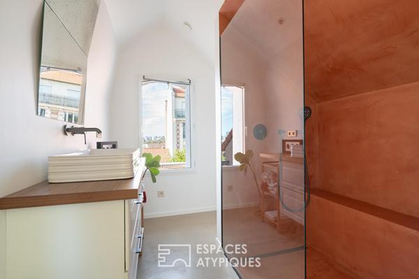 Maison contemporaine avec jardin et terrasse