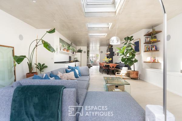 Maison contemporaine avec jardin et terrasse