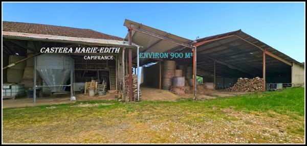 Propriete à vendre-Maison 7 pièces + bâtiments- 85,61 HECTARES proche de VIC FEZENSAC (32)