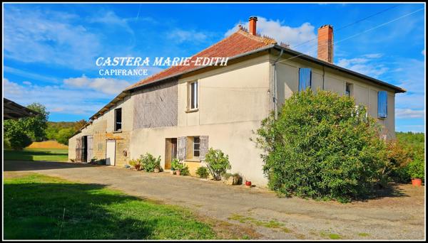 Propriete à vendre-Maison 7 pièces + bâtiments- 85,61 HECTARES proche de VIC FEZENSAC (32)