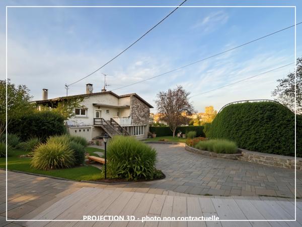 Maison 7 pièces de 164 m2 habitables sur 2407 m2 de terrain à AUCH : vivre à Auch comme à la campagne, avec la cathédrale en toile de fond