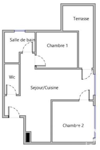 Appartement à vendre 3 pièces 45 m² La Courneuve