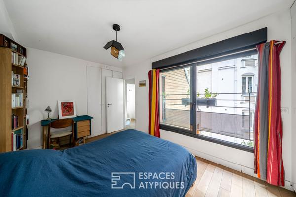 Maison contemporaine avec terrasse arborée