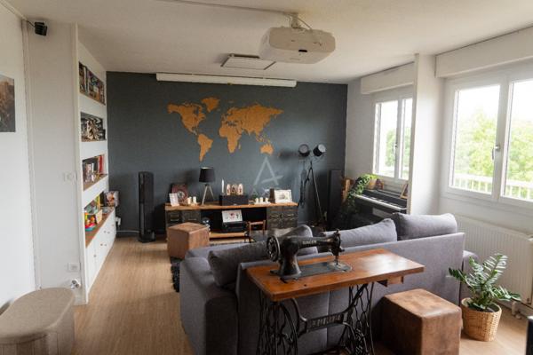 NANTES - LA BEAUJOIRE, appartement 95m2 avec ascenseur dernier étage + balcon