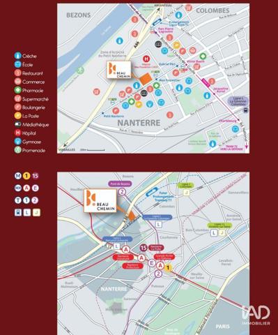 Appartement à vendre 5 pièces 125 m² Nanterre