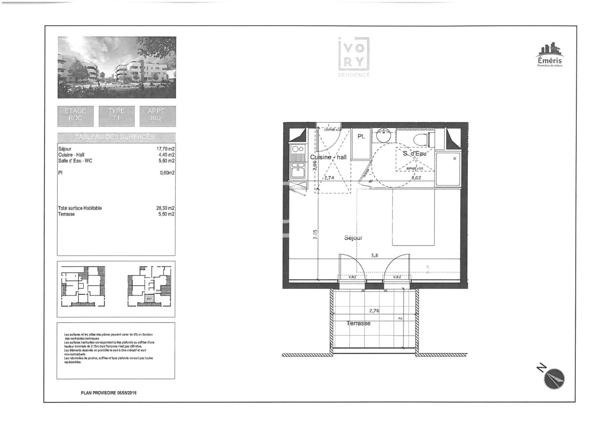 Appartement · Location Montpellier (34070) 1 pièce · 28m²