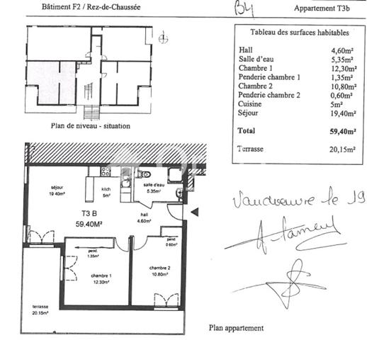 Appartement · Location Nimes (30900) 3 pièces · 59m²