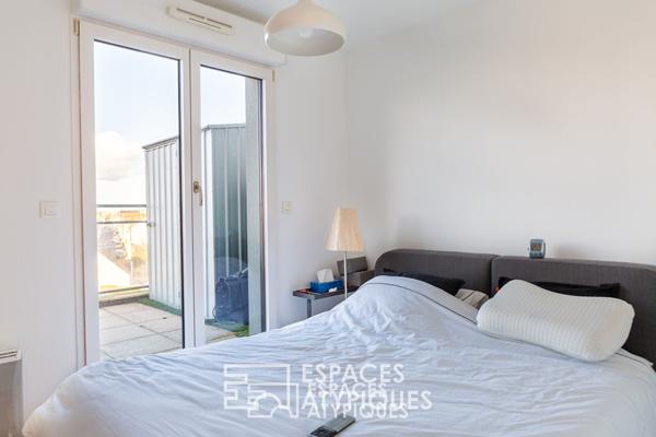 100m² au dernier étage avec terrasse panoramique sur Nantes de 130m²