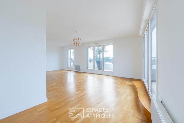 100m² au dernier étage avec terrasse panoramique sur Nantes de 130m²