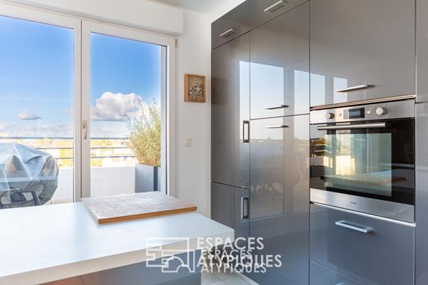 100m² au dernier étage avec terrasse panoramique sur Nantes de 130m²