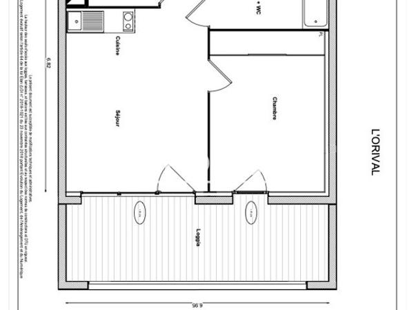Location Appartement 2 pièces 45.02 m² - 204 ROUTE DE REVEL Toulouse 31400