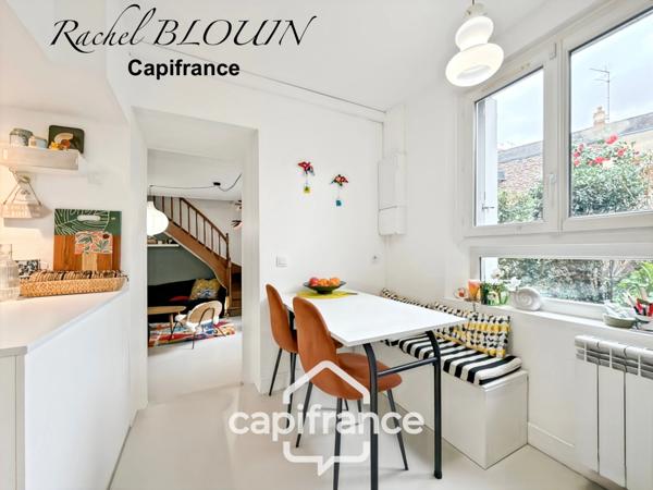 RENNES, Maison de charme Type 3 de 70 m2 - jardin de 112 m2 - parking privatif