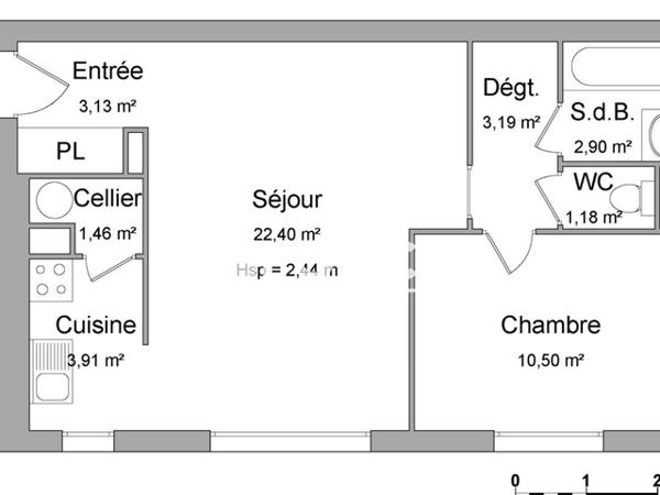 Location Appartement 2 pièces 48.67 m² - 44 IMPASSE DES PROVINCES Eleu Dit Leauwette 62300
