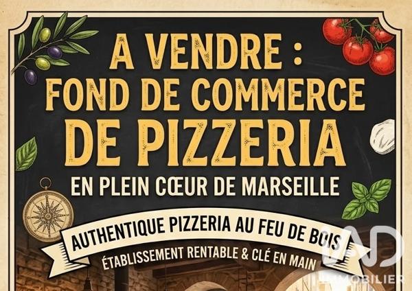 Crêperie, Pizzeria​ à vendre 95 m² Marseille 6