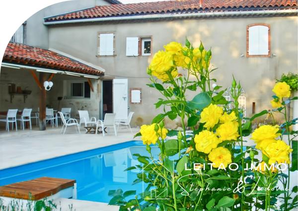 Réalmont (81120) Corps de ferme avec dépendances et piscine