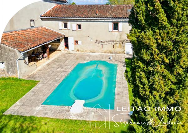 Réalmont (81120) Corps de ferme avec dépendances et piscine