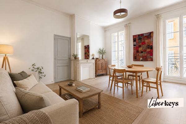 Marseille 1er – 70 m² lumineux, 2 chambres, à deux pas du Vieux-Port