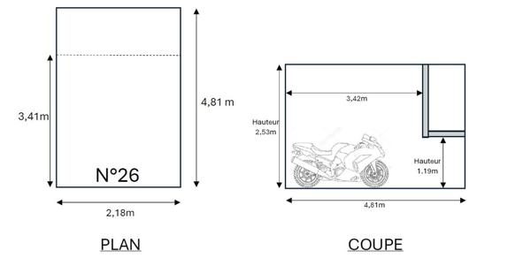 Parking/box · Vente Paris (75012) 1 pièce · 7m²