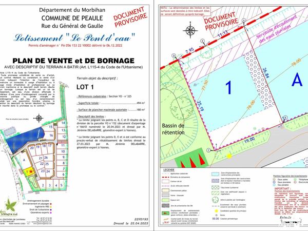 Terrain - Vendu - 494 m² - PEAULE | The Door Man