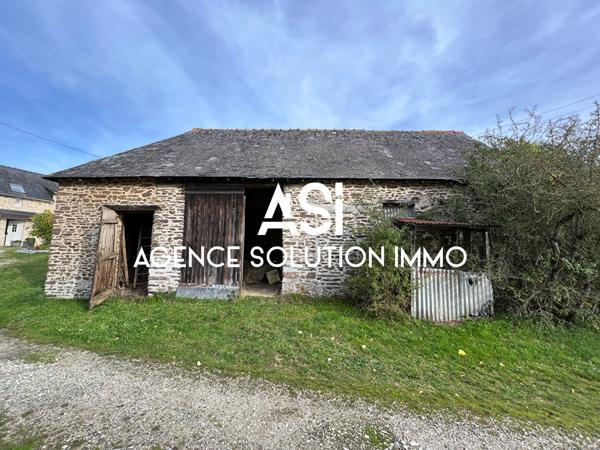 Maison en pierre 40m2 - grange 65 m2 - terrain boisé 400 m2