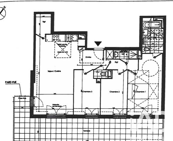 Appartement à vendre 4 pièces 79,3 m² Montfermeil
