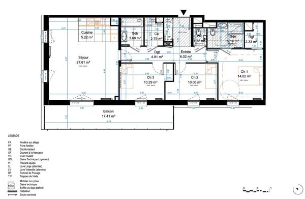 Appartement - À vendre - 94 m² - MARCQ-EN-BAROEUL | The Door Man