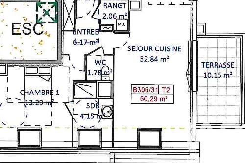 Appartement à vendre 2 pièces 60 m² Autun