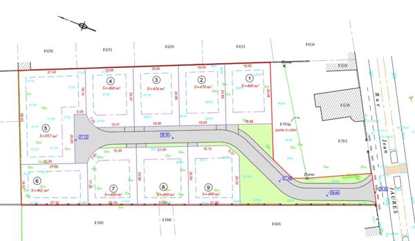 Terrain viabilisé et libre de constructeurs - Onnaing - 468m2 , Onnaing