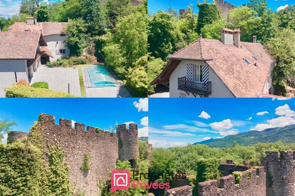 Domaine de 2 hectares à Lully avec habitations et ruines du château de la Rochette