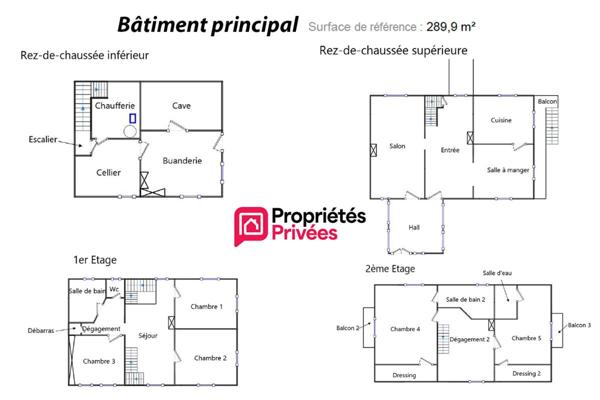 Domaine de 2 hectares à Lully avec habitations et ruines du château de la Rochette