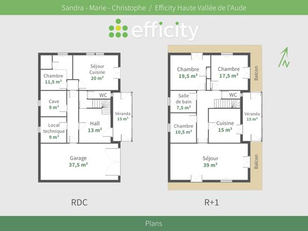 Maison 6 pièces - 200 m² Exclusivité efficity