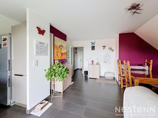 Avolsheim ? Charmant 2 pièces en dernier étage avec terrasse, garage et parking